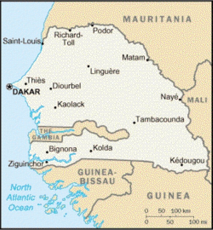 Senegal003.jpg - Kaart van Senegal